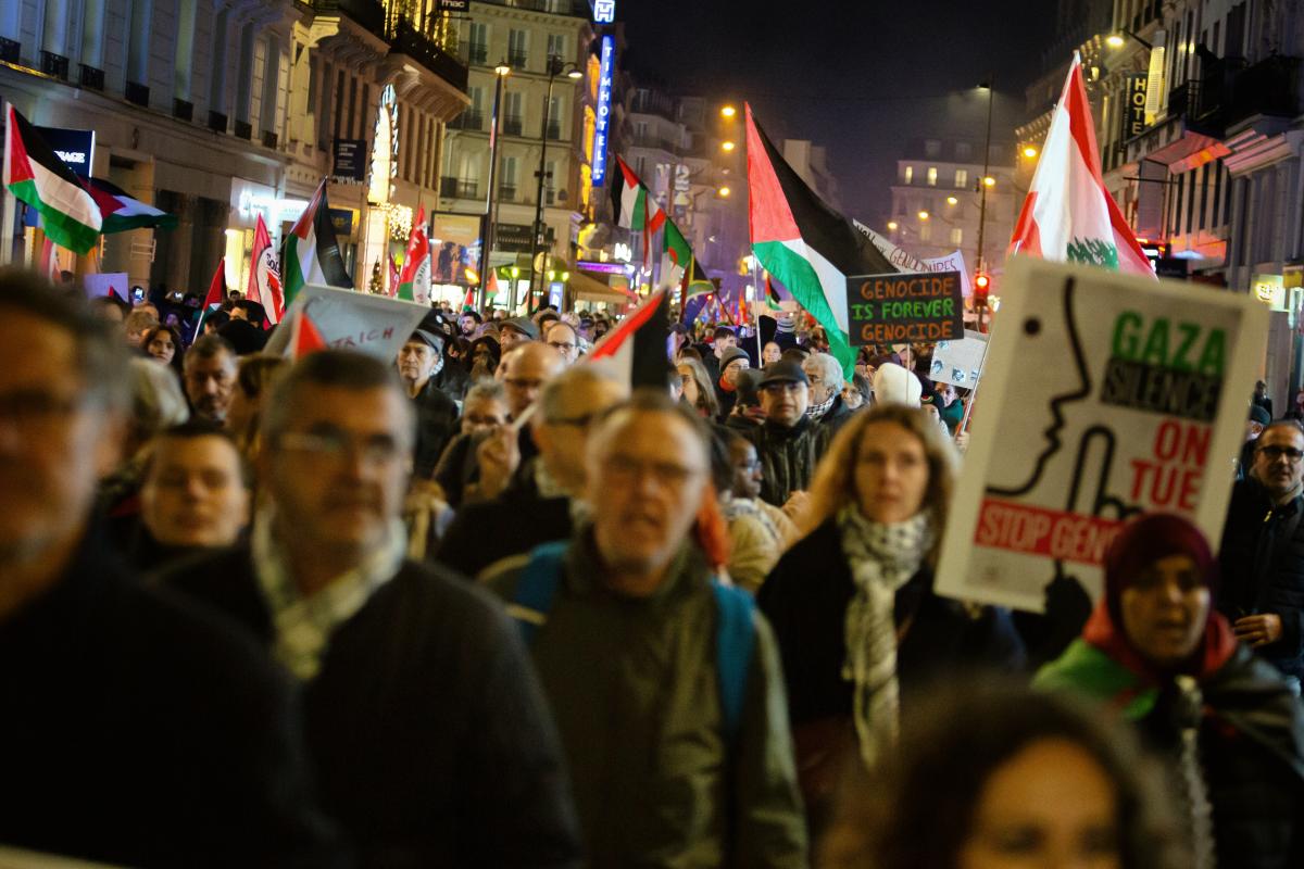 FRANCE - SOCIAL - DEMONSTRATION AGAINST THE GALA "ISRAEL IS FOREVER"