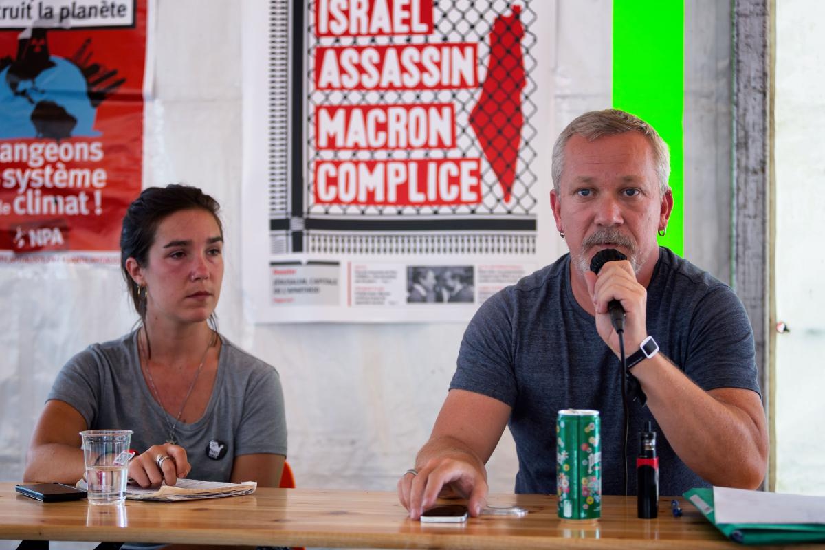 FRANCE - POLITICS - NPA STAND AT L HUMANITE FESTIVAL