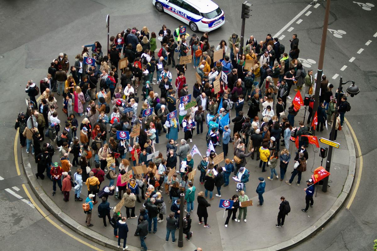 FRANCE - SOCIAL - RALLY AGAINST THE USE OF AI IN DUBBING