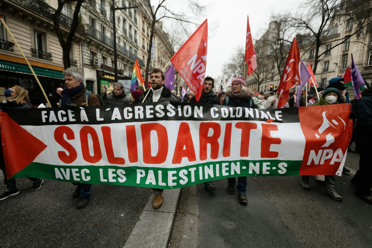 FRANCE - DEMONSTRATION IN SUPPORT OF THE PALESTINIAN PEOPLE