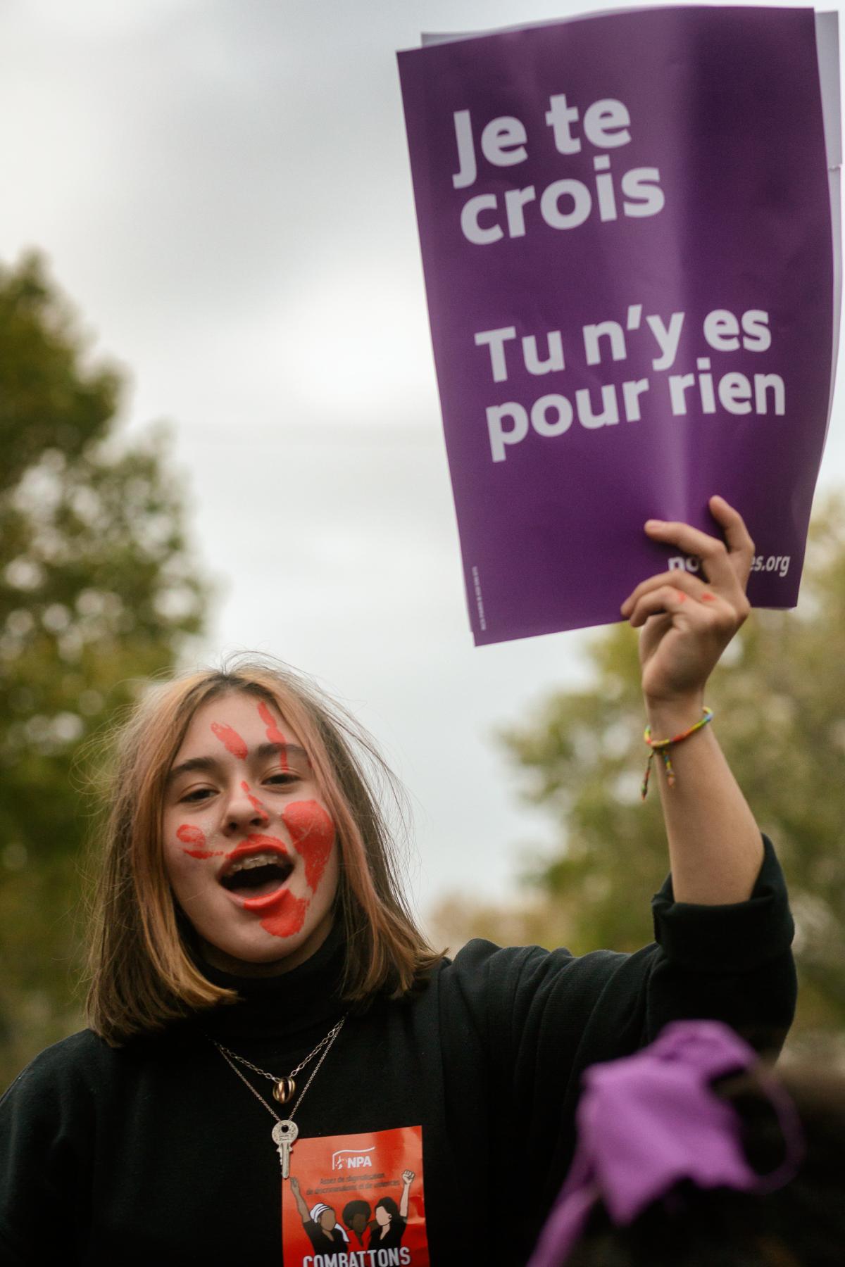 FRANCE - POLITICS - SOCIAL - DEMO - MANIFESTATION CONTRE LES VIOLENCES FAITES AUX FEMMES
