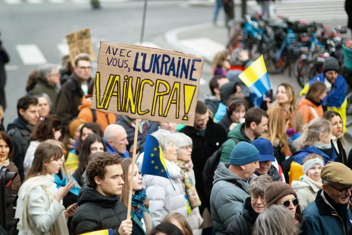 FRANCE - SOCIAL - DEMONSTRATION IN SOLIDARITY WITH UKRAINE