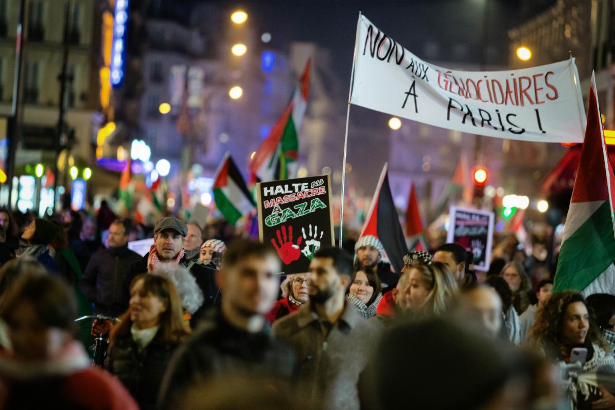 FRANCE - SOCIAL - DEMONSTRATION AGAINST THE GALA "ISRAEL IS FOREVER"