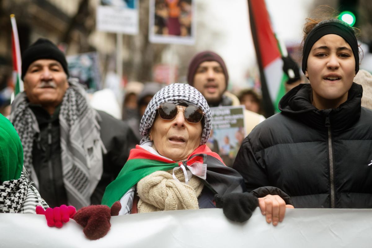 FRANCE - DEMONSTRATION IN SUPPORT OF THE PALESTINIAN PEOPLE