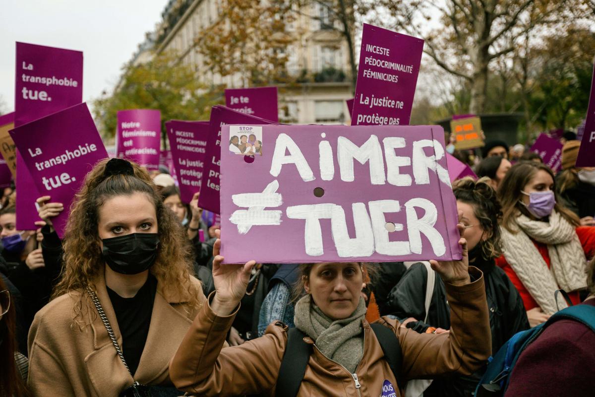 FRANCE - SOCIAL - DEMONSTRATION AGAINST VIOLENCE AGAINST WOMEN