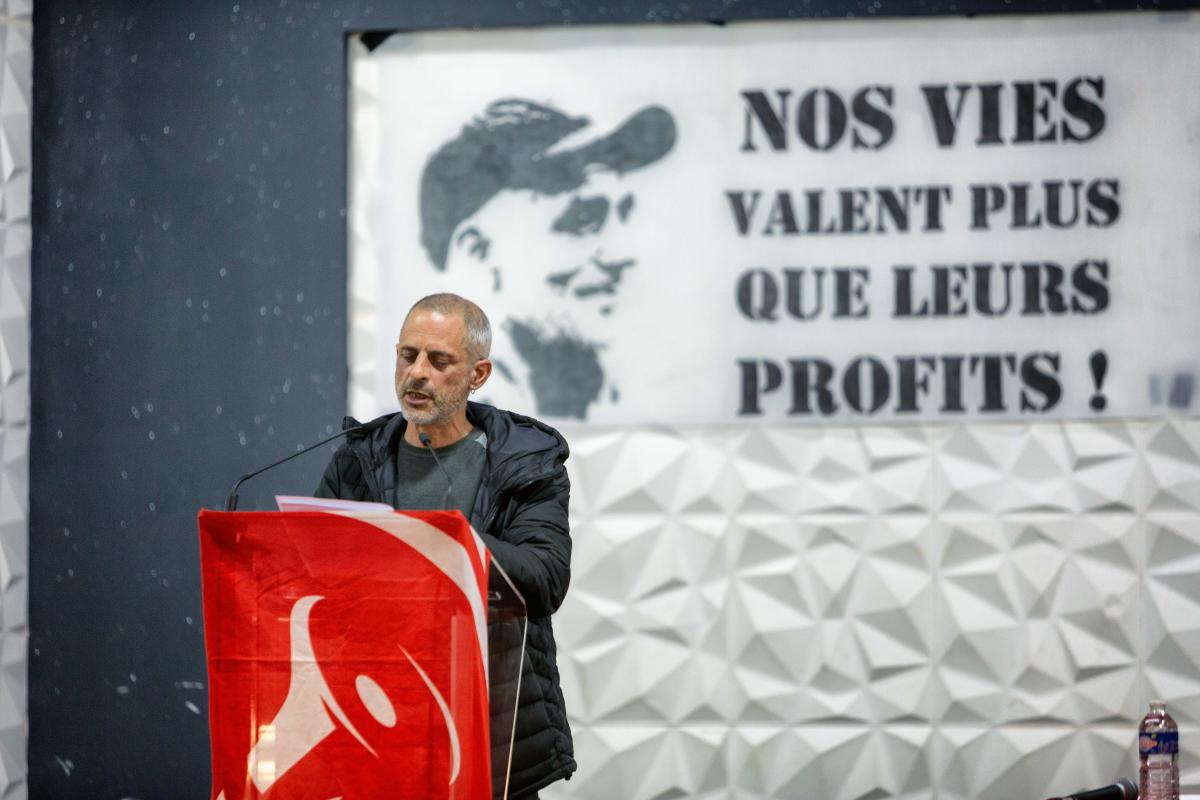 FRANCE - POLITICS - ELECTION - PHILIPPE POUTOU S MEETING IN MARSEILLE
