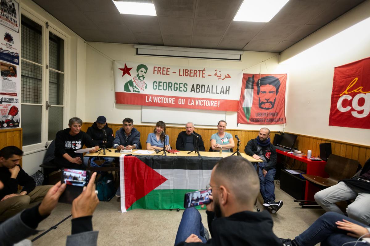 PRESS CONFERENCE IN SUPPORT OF GEORGE IBRAHIM ABDALLAH
