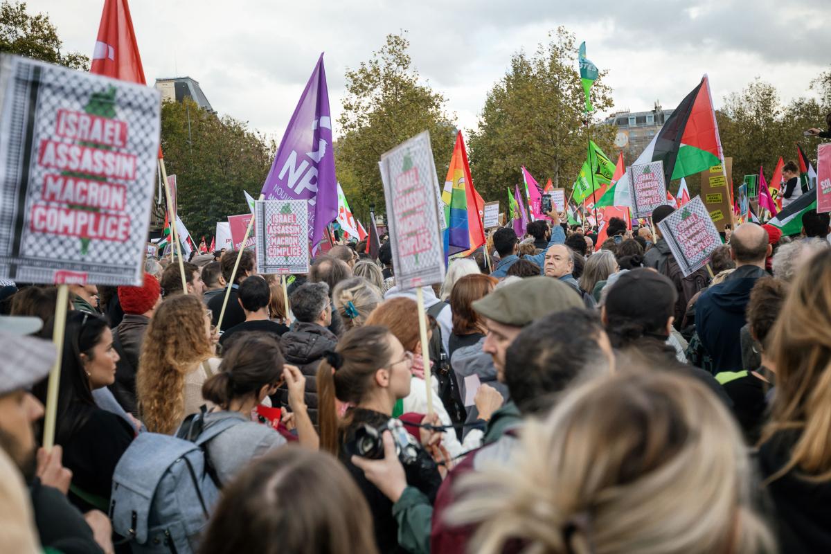 FRANCE - SOCIAL - RALLY IN SUPPORT OF THE PALESTINIAN PEOPLE
