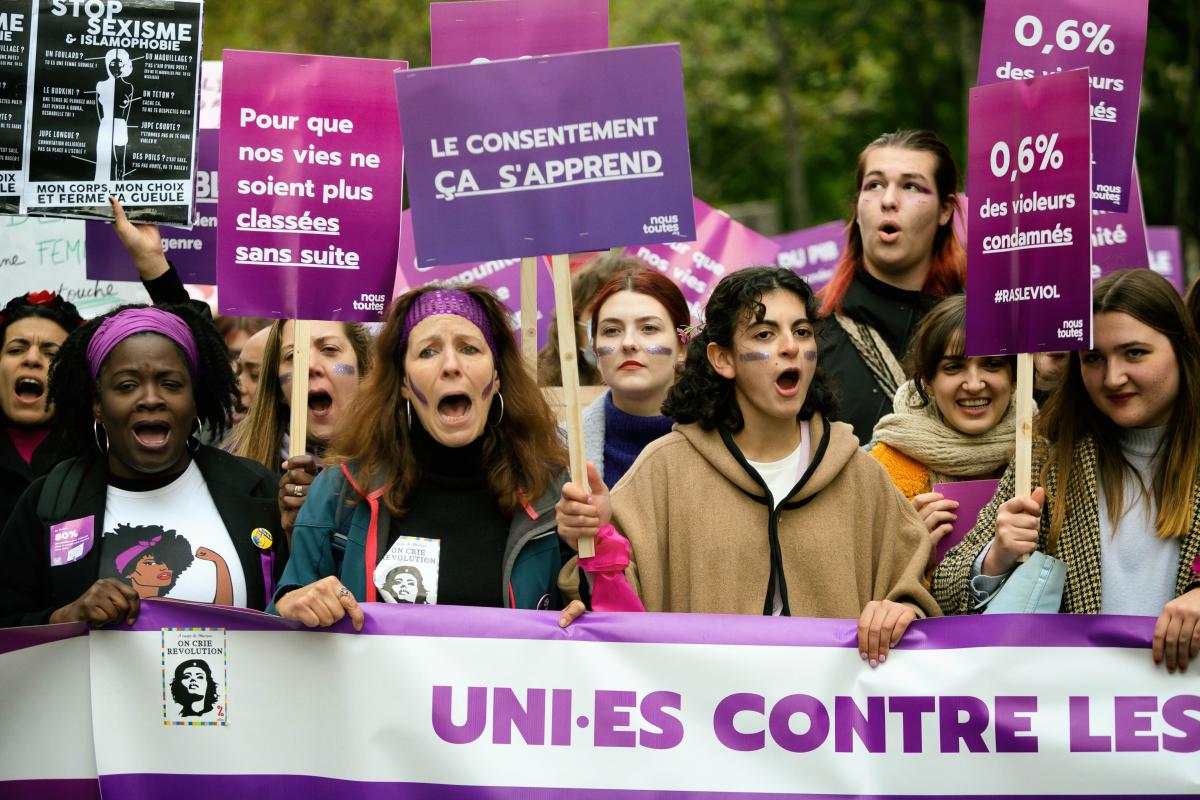 FRANCE - SOCIAL - DEMONSTRATION AGAINST SEXUAL AND SEXIST VIOLENCE