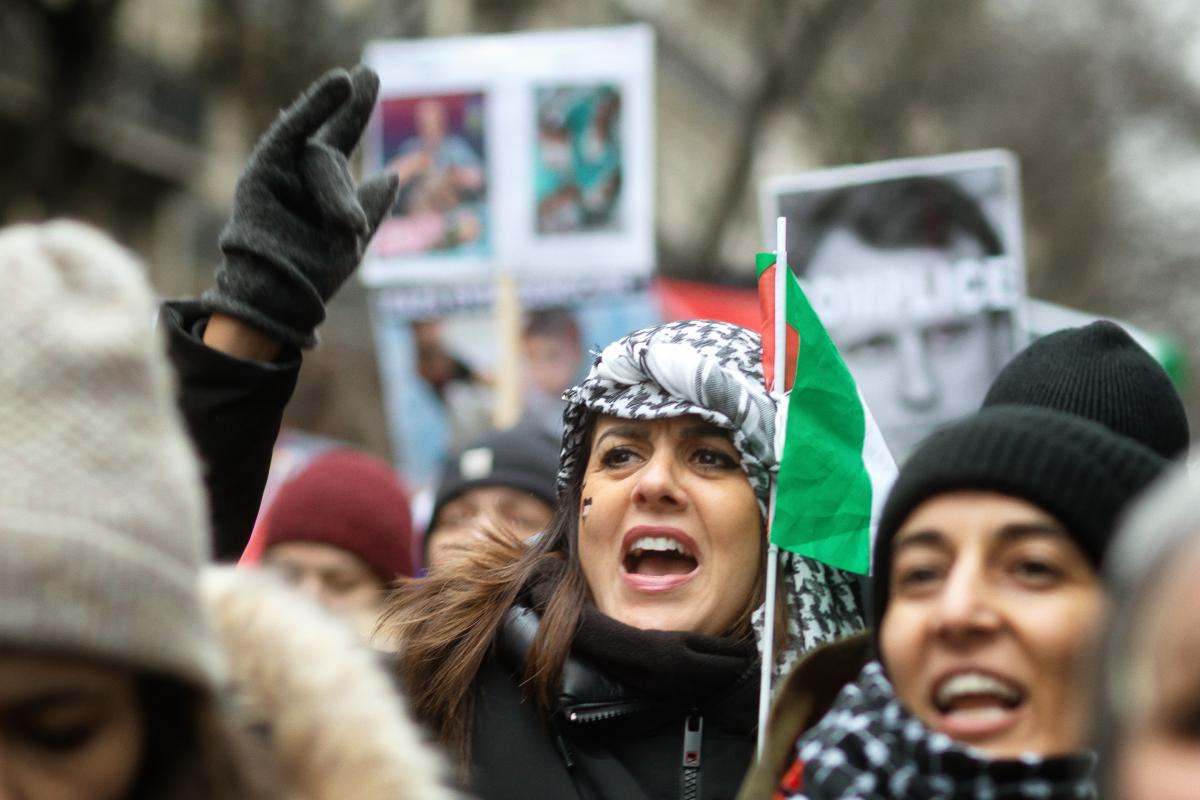 FRANCE - DEMONSTRATION IN SUPPORT OF THE PALESTINIAN PEOPLE