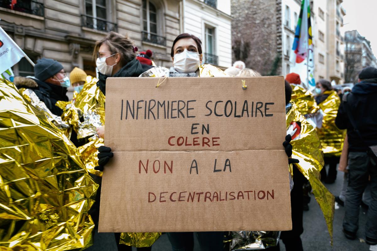FRANCE - SOCIAL - DEMONSTRATION OF EDUCATION WORKERS AND STUDENTS