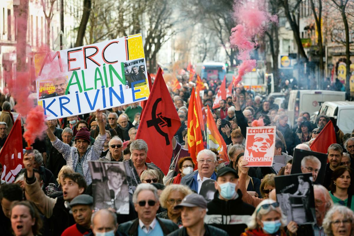 FRANCE - SOCIAL - POLITICS - MARCH IN HOMAGE TO ALAIN KRIVINE