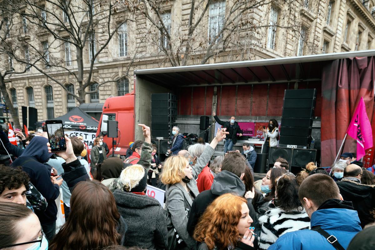 FRANCE - SOCIAL - DEMONSTRATION - RALLY AGAINST GLBAL SECURITY LAW