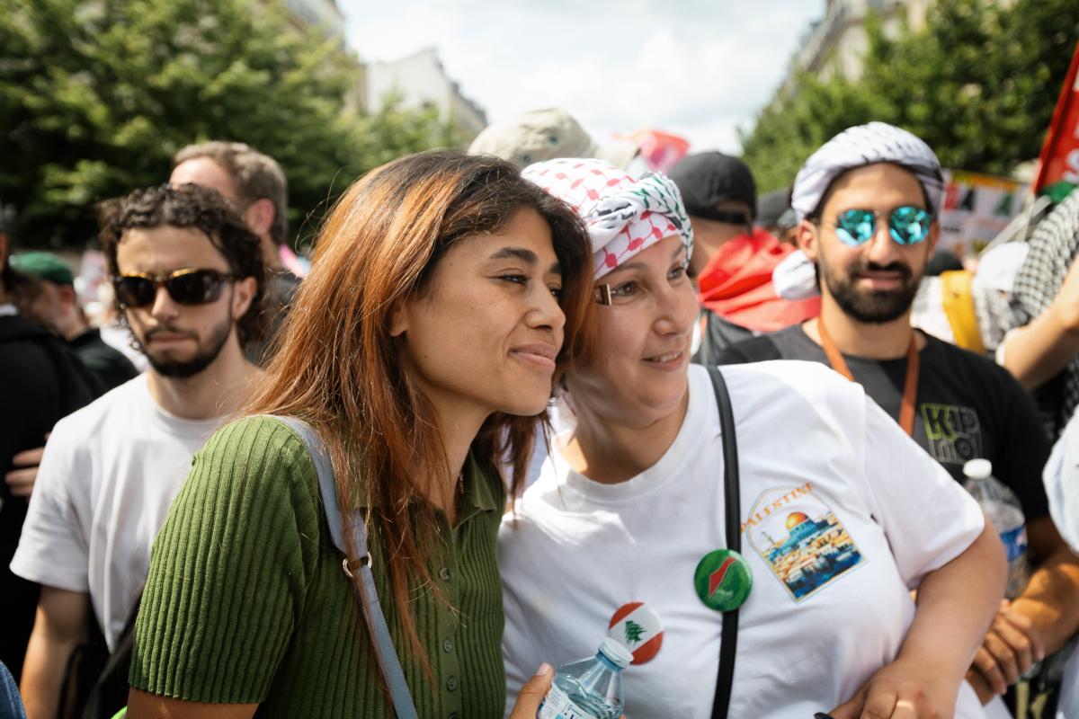 FRANCE - SOCIAL - DEMONSTRATION IN SUPPORT OF PALESTINIAN PEOPLE