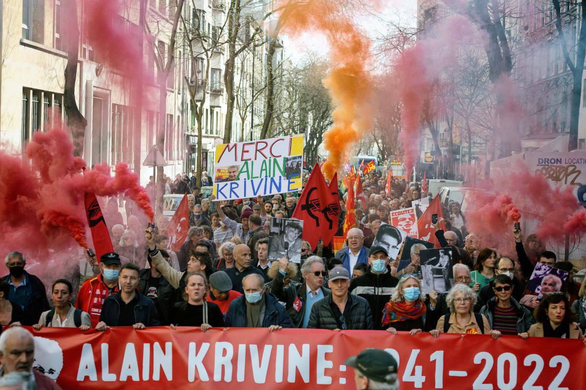 FRANCE - SOCIAL - POLITICS - MARCH IN HOMAGE TO ALAIN KRIVINE