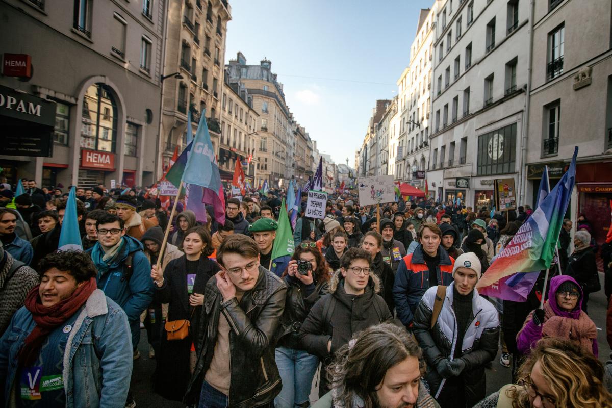 FRANCE - SOCIAL - YOUTH ORGANISATONS MARCH AGAINST PENSION REFORM