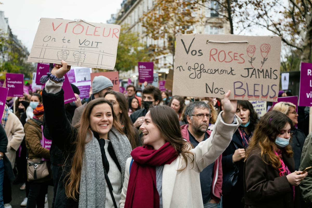 FRANCE - SOCIAL - DEMONSTRATION AGAINST VIOLENCE AGAINST WOMEN