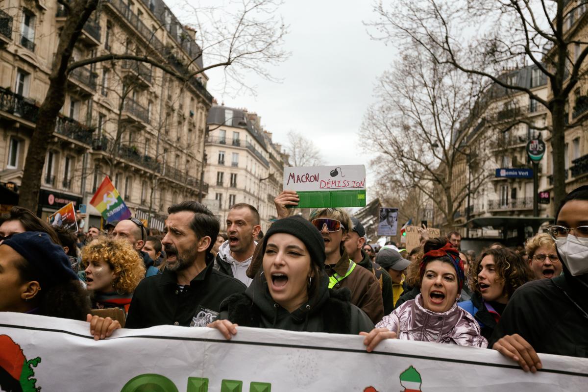 FRANCE - SOCIAL - 10TH DEMONSTRATION AGAINST PENSION REFORM