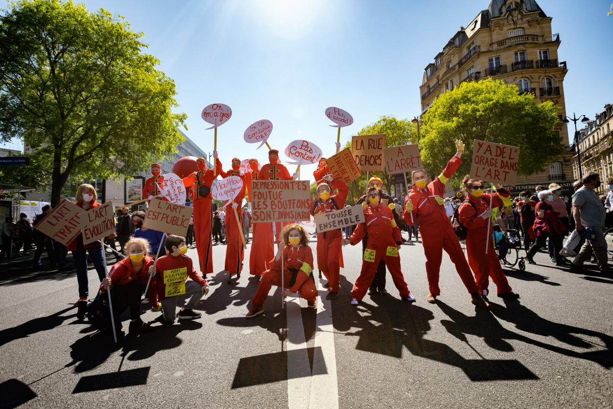 FRANCE - SOCIAL - CULTURE - DEMONSTRATION AGAINST THE REFORM OF UNEMPLOYEMENT INSURANCE