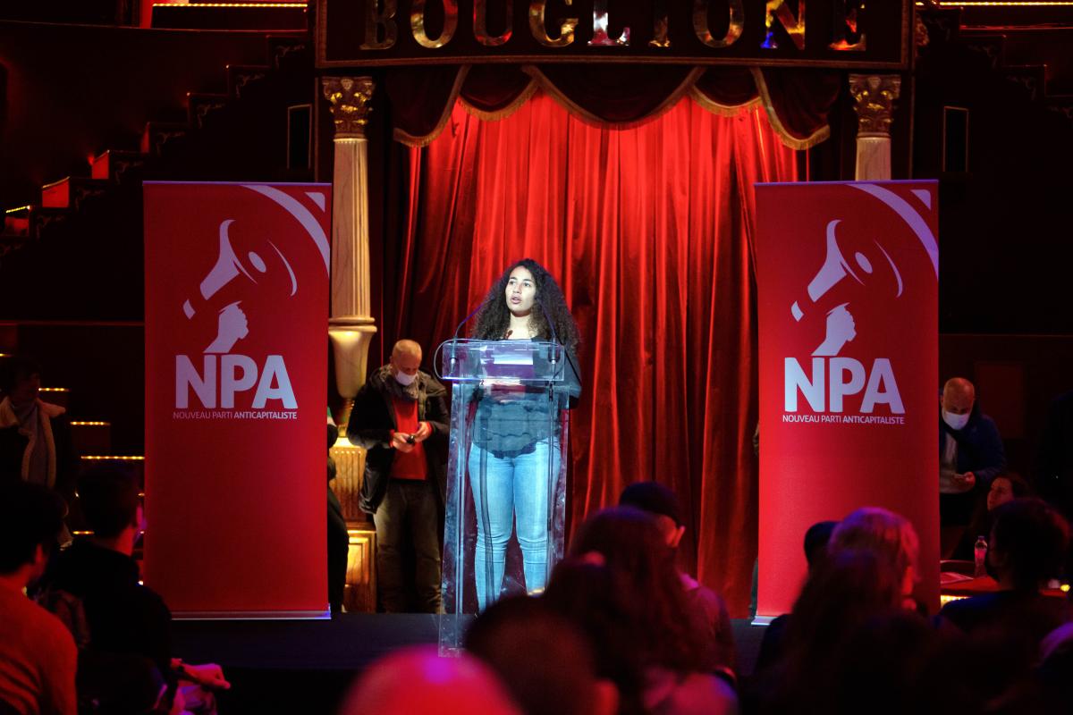 FRANCE - POLITICS - ELECTION - PHILIPPE POUTOU S MEETING IN LE CIRQUE D HIVER