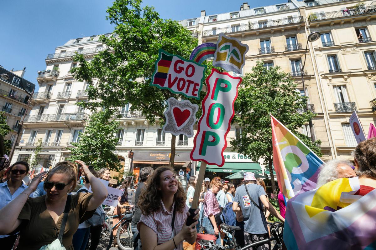FRANCE - SOCIAL - FEMINIST DEMONSTRATION AGAINST FAR RIGHT