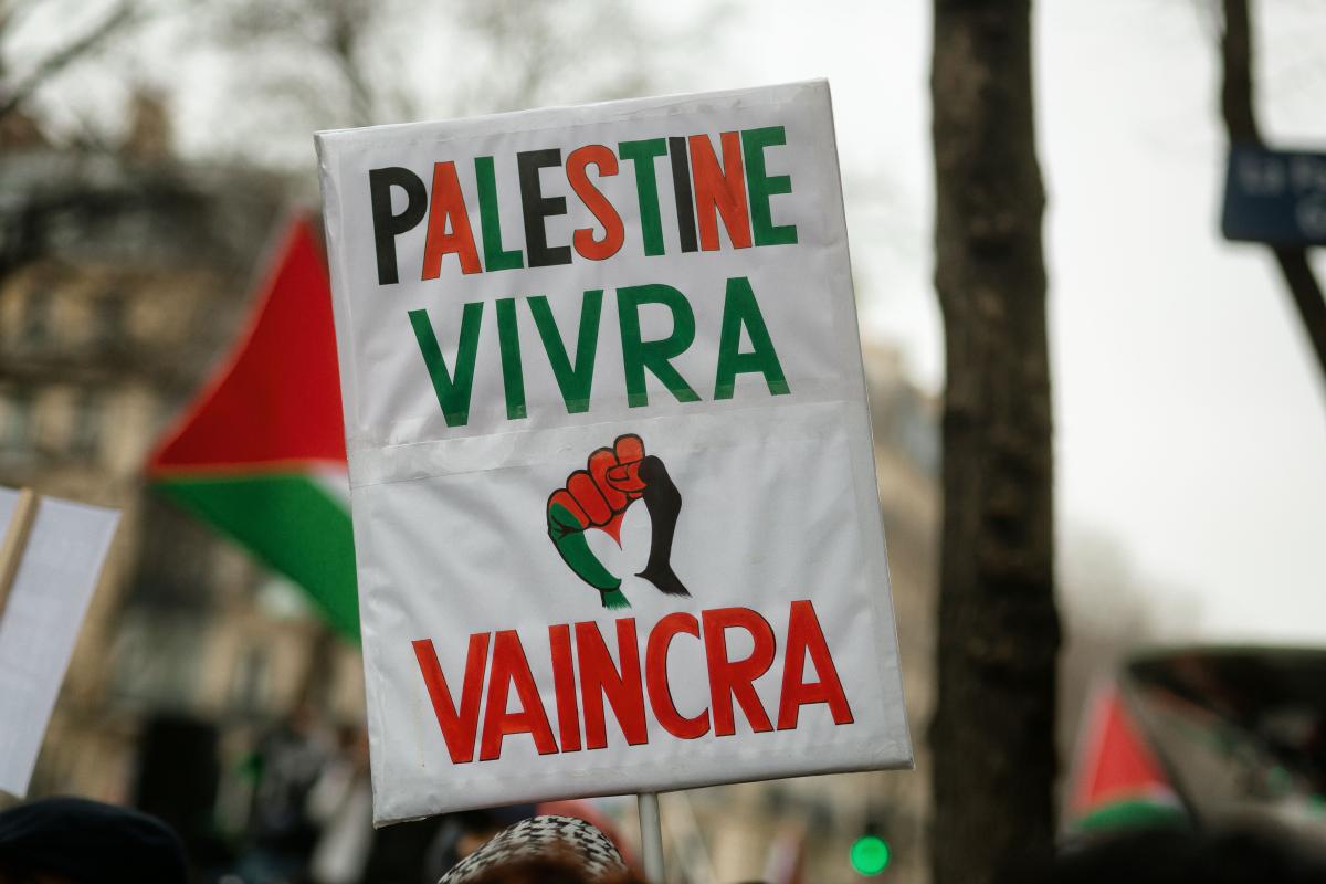 FRANCE - DEMONSTRATION IN SUPPORT OF THE PALESTINIAN PEOPLE