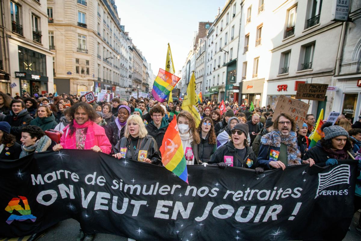 FRANCE - SOCIAL - YOUTH ORGANISATONS MARCH AGAINST PENSION REFORM