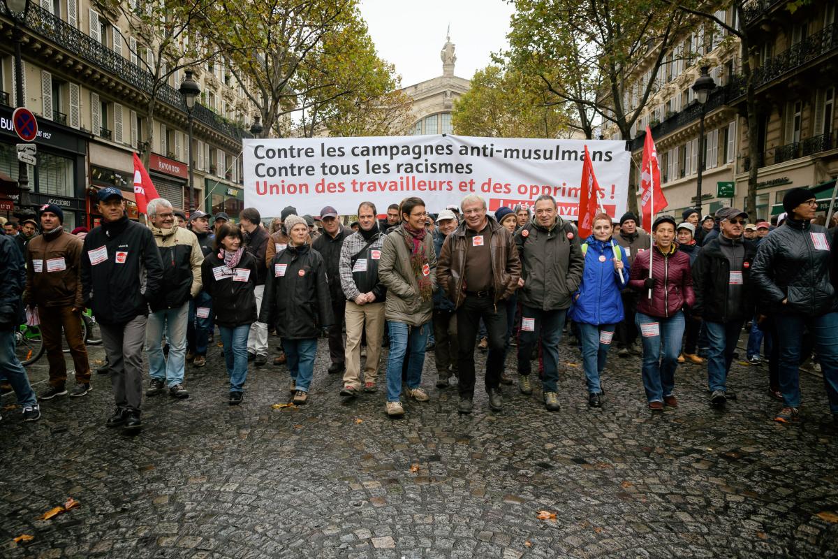 FRANCE - POLITICS - DEMO - DEMONSTRATION AGAINST ISLAMOPHOBIA