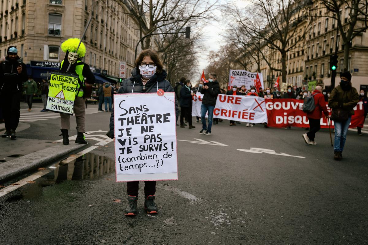 FRANCE - SOCIAL - LABOUR - TRADE UNION DEMONSTRATION AGAINST AGAINST GOVERNMENT POLICY