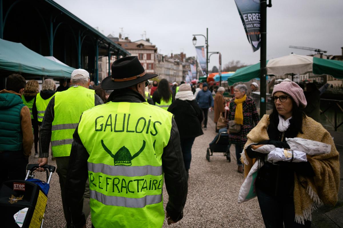 FRANCE - POLITICS - SOCIAL - DEMO - YELLOW VEST ACT 59 IN BAYONNE
