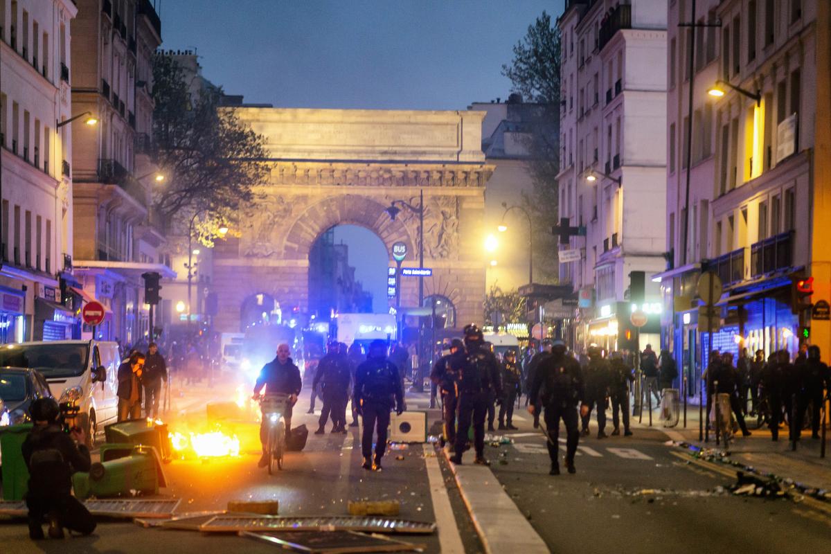 FRANCE - SOCIAL - SPONTANEOUS DEMONSTRATION AGAINST MACRON SPEECH AND PENSION REFORM