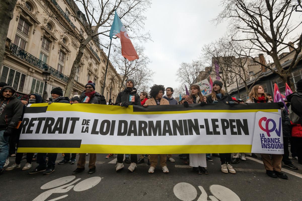 FRANCE - SOCIAL - DEMONSTRATION AGAINST DARMANIN LAW