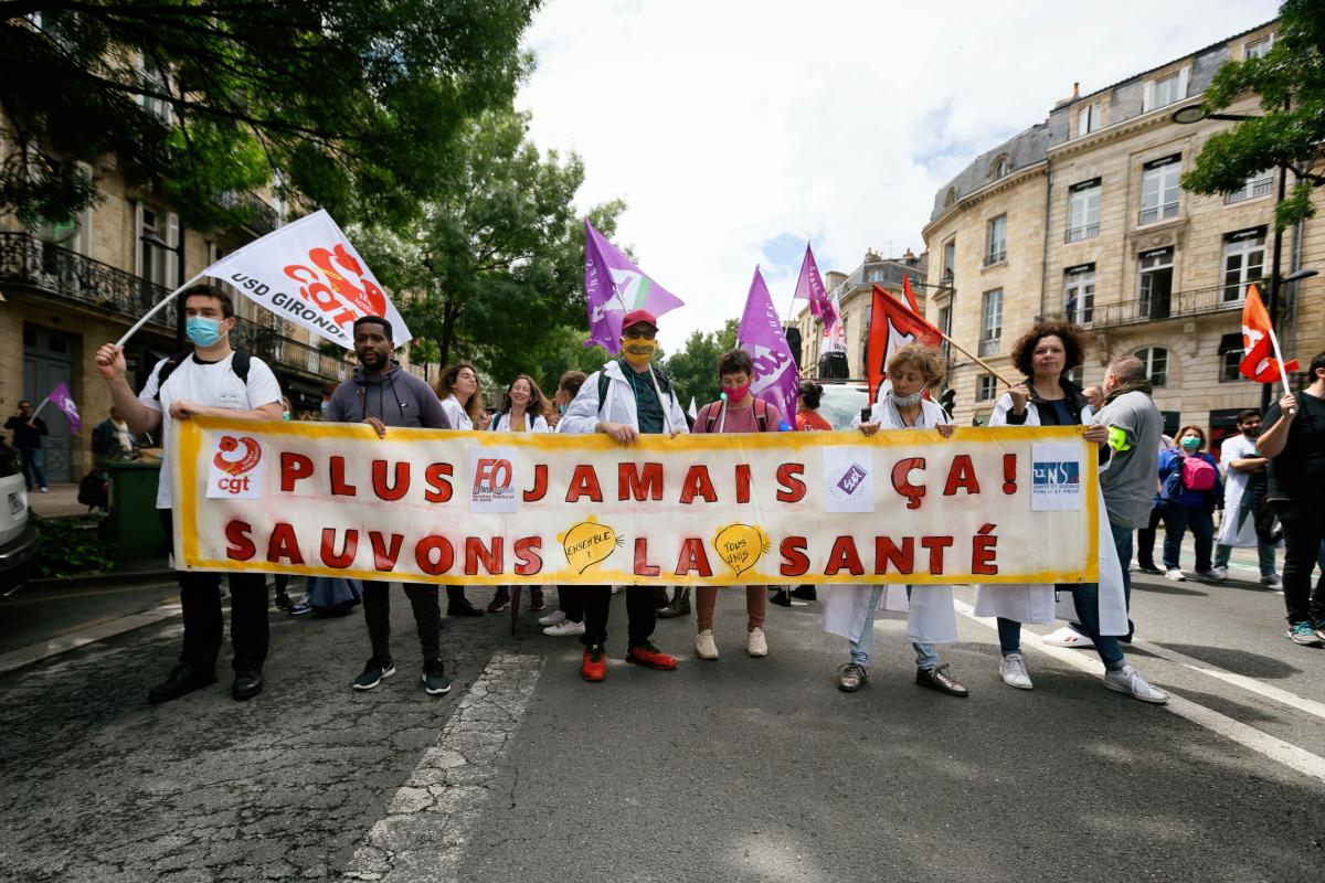 FRANCE - SOCIAL - DEMO - DEMONSTRATION IN SUPPORT OF HEALTH WORKERS