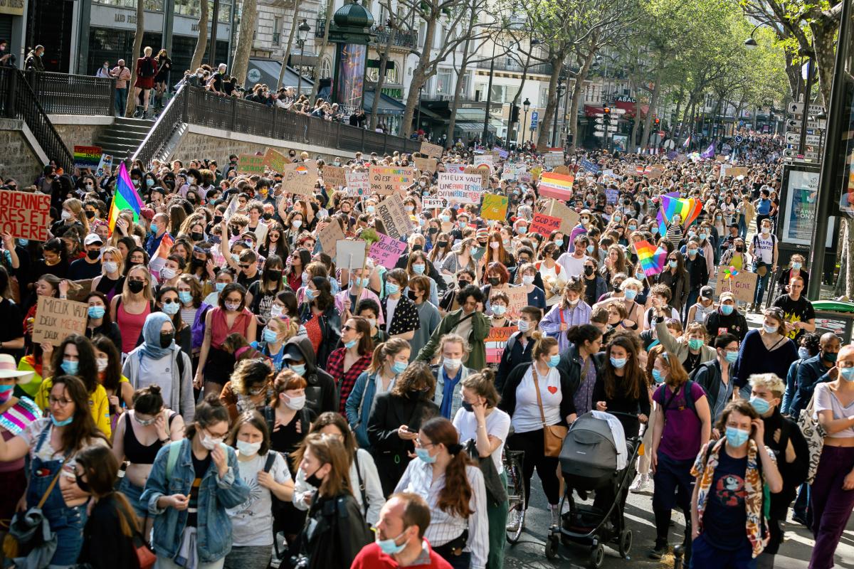 FRANCE - SOCIAL - DEMONSTRATION - LESBIAN MARCH FOR ART FOR ALL