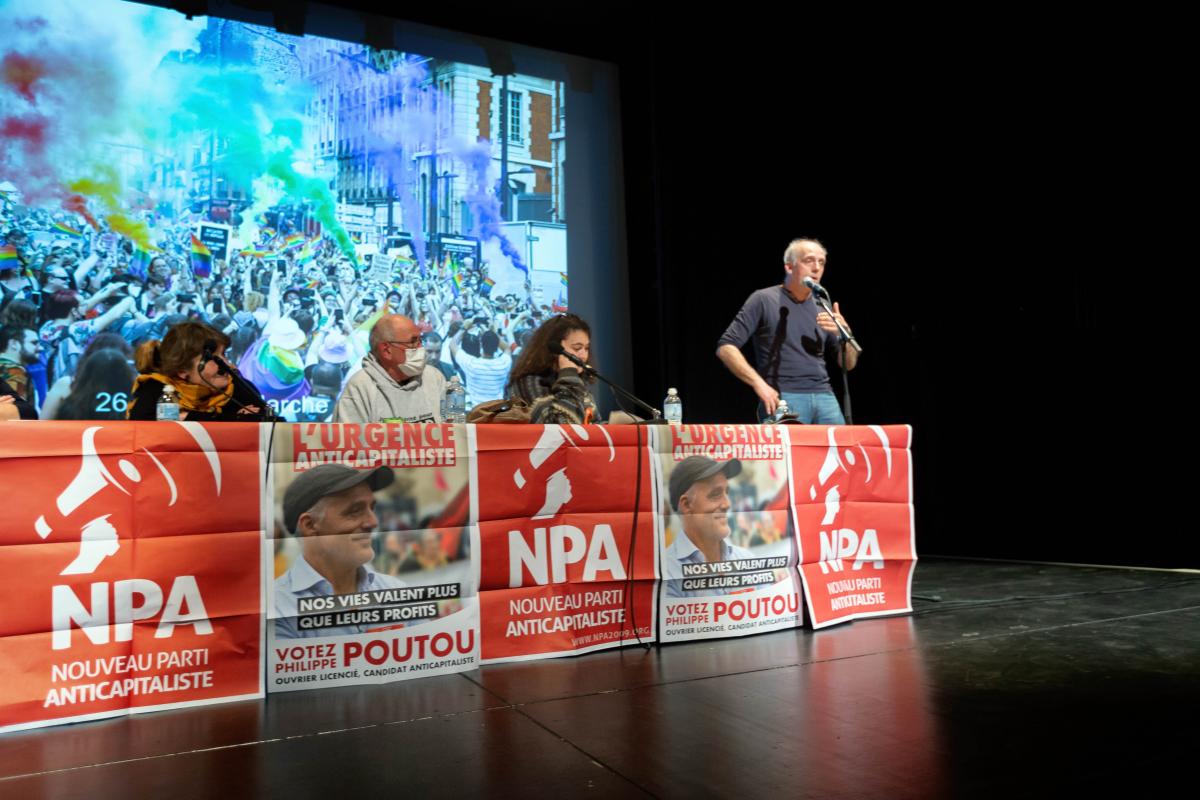 FRANCE - POLITICS - ELECTION - PHILIPPE POUTOU S MEETING IN RENNES