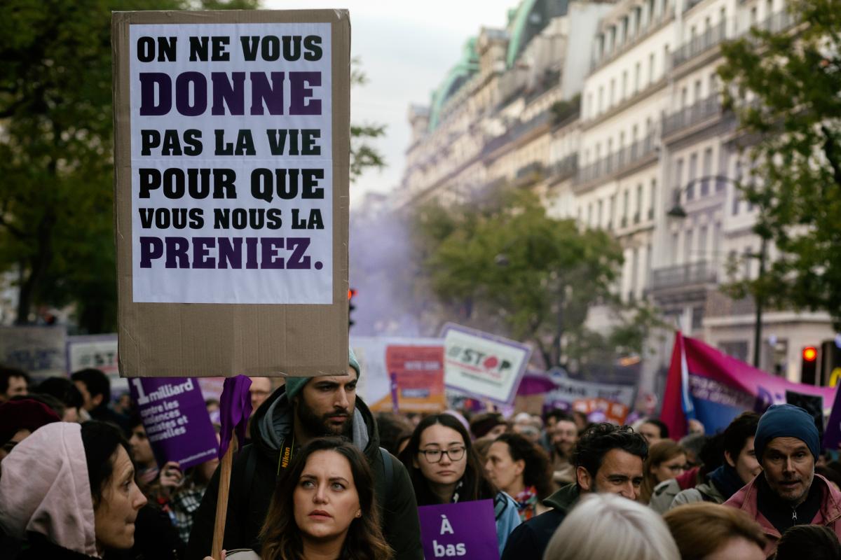 FRANCE - POLITICS - SOCIAL - DEMO - MANIFESTATION CONTRE LES VIOLENCES FAITES AUX FEMMES