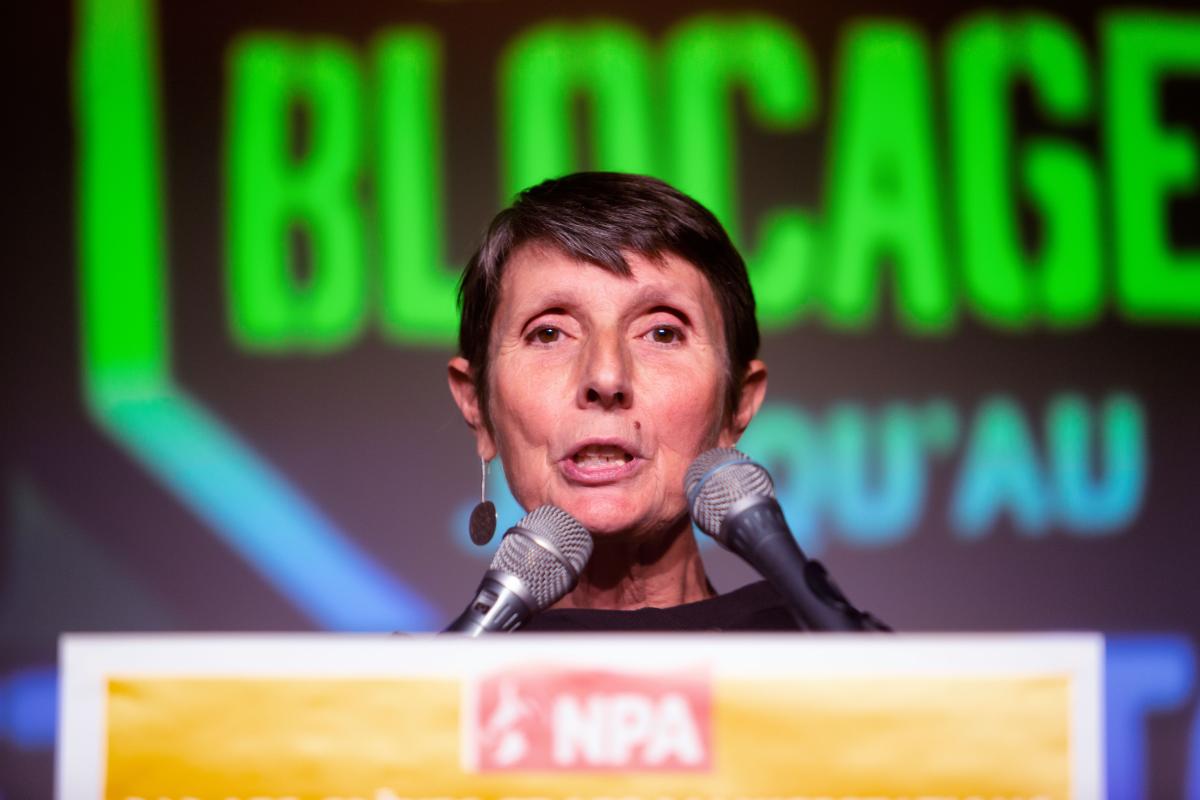 FRANCE - POLITICS - FRANCE - NPA MEETING AGAINST PENSION REFORM