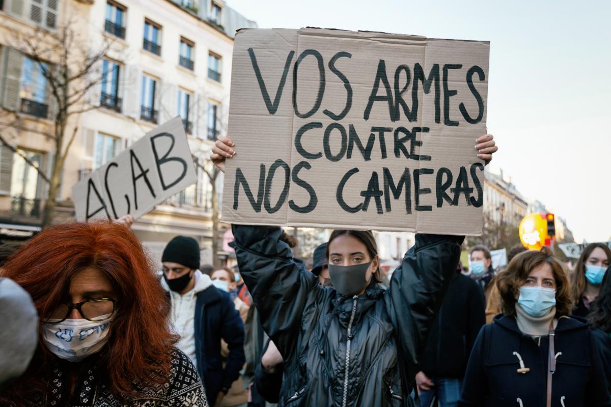 FRANCE - SOCIAL - DEMONSTRATION - DEMONSTRATION AGAINST GLOBAL SECURITY LAW
