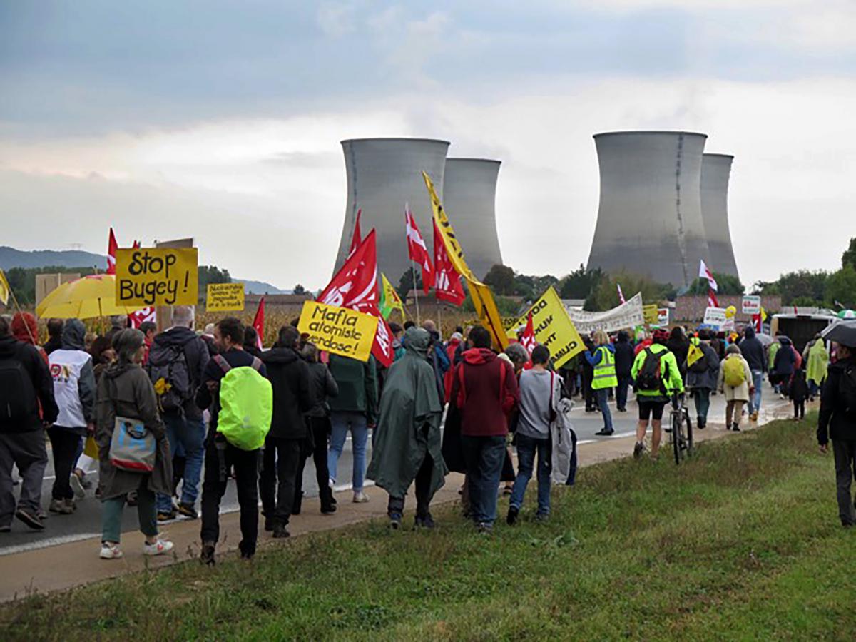 Manifestation antinucléaire à Bugey (Ain), le dimanche 3 octobre 2021