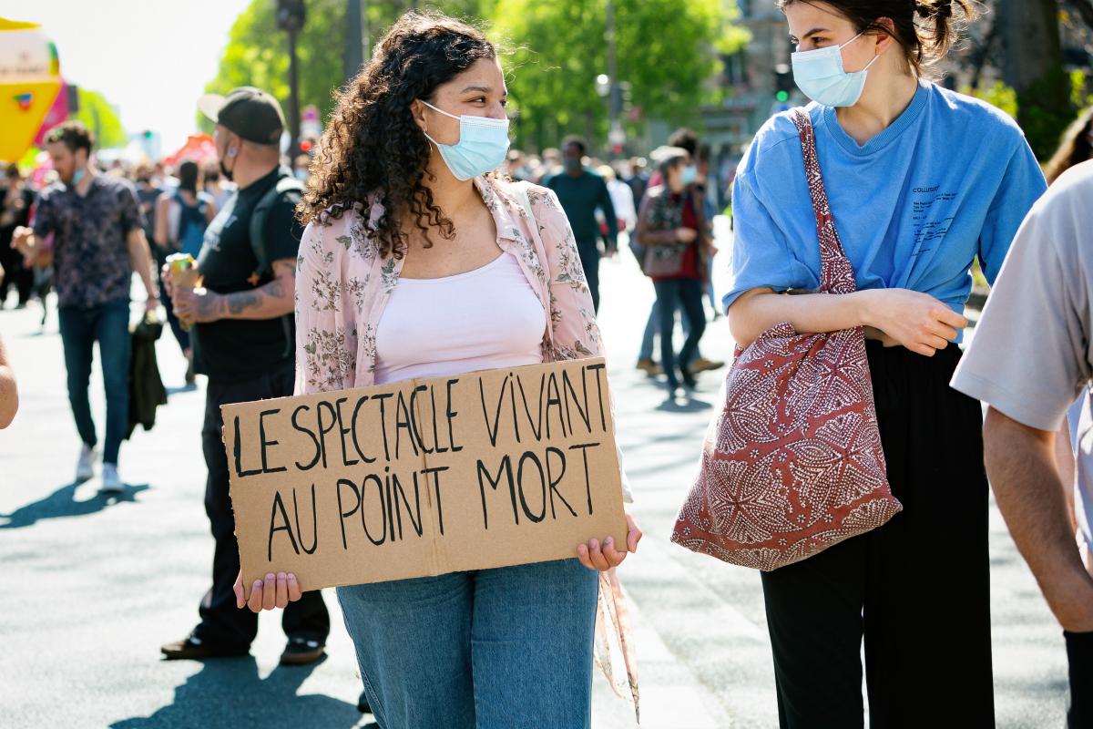FRANCE - SOCIAL - CULTURE - DEMONSTRATION AGAINST THE REFORM OF UNEMPLOYEMENT INSURANCE