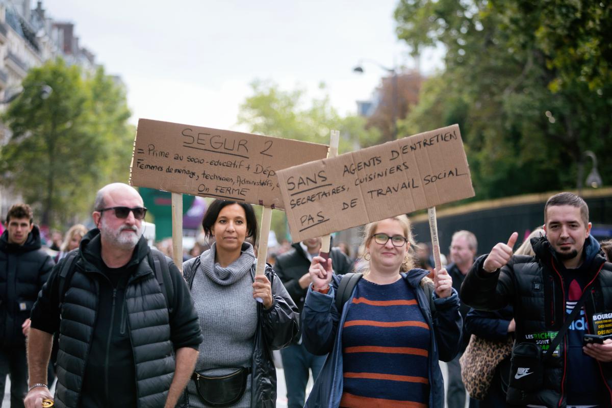 FRANCE - SOCIAL - LABOUR - INTER-UNION DEMONSTRATION FOR WAGES INCREASE