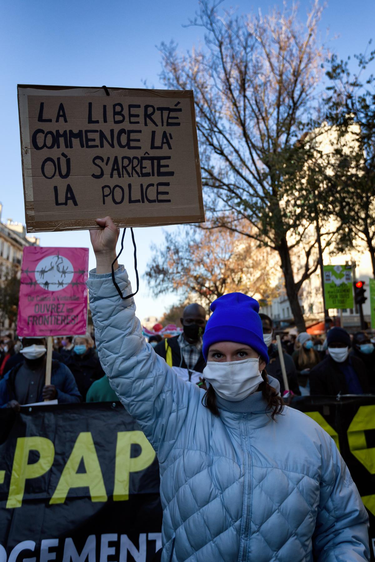 FRANCE - SOCIAL - DEMONSTRATION - DEMONSTRATION AGAINST GLOBAL SECURITY LAW