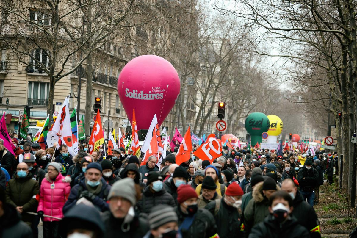 FRANCE - SOCIAL - LABOUR - INTER-UNION DEMONSTRATION FOR WAGES AND EMPLOYMENT