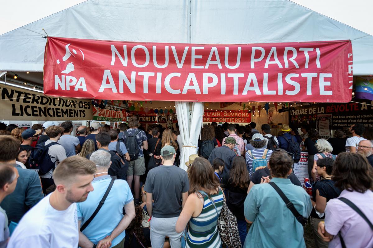 FRANCE - POLITICS - NPA STAND AT L HUMANITE FESTIVAL
