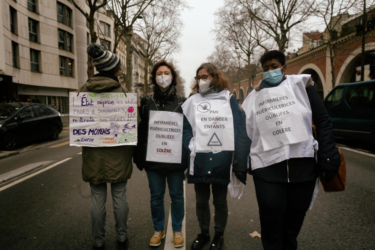 FRANCE - SOCIAL - LABOUR - INTER-UNION DEMONSTRATION FOR WAGES AND EMPLOYMENT