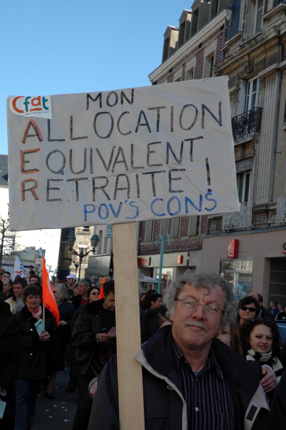 Pancarte CFDT