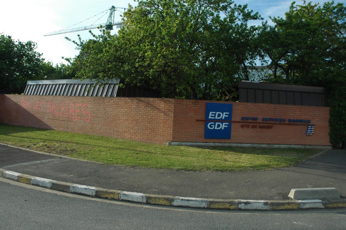 Mur de l'entrée Edf-Degs