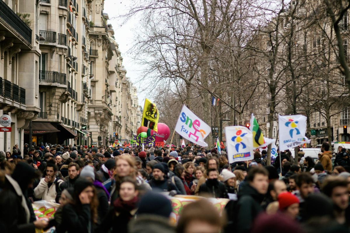 FRANCE - POLITICS - SOCIAL - DEMO - LOCAL DEMONSTRATION AGAINST PENSION REFORM IN PARIS