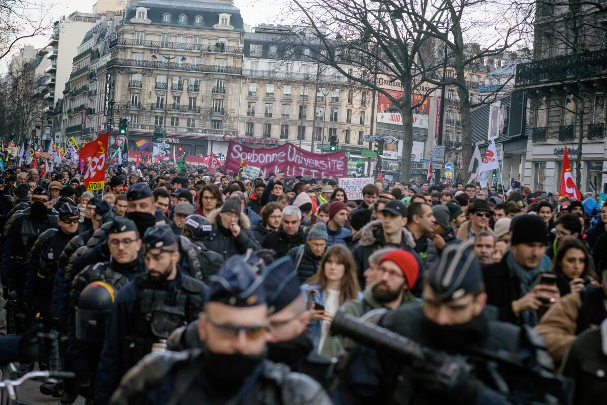 FRANCE - POLITICS - SOCIAL - DEMO - 8TH NATIONAL STRIKE AGAINST PENSION REFORM