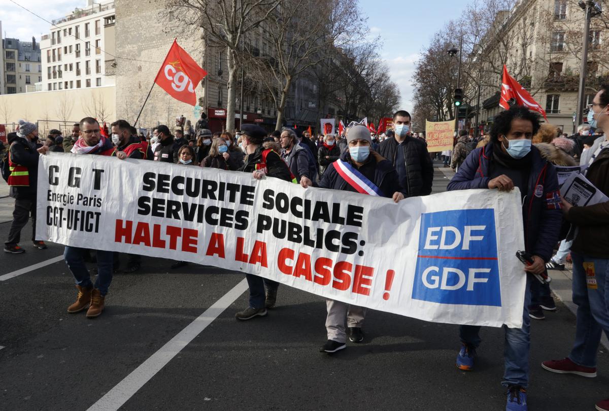 Cortège CGT EDF
